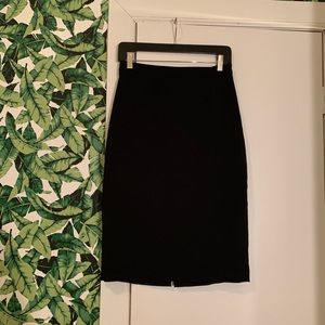Zara black pencil skirt